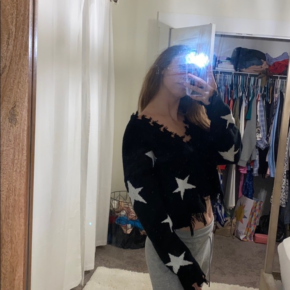 Long sleeve star Zaful sweater - Picture 2 of 4